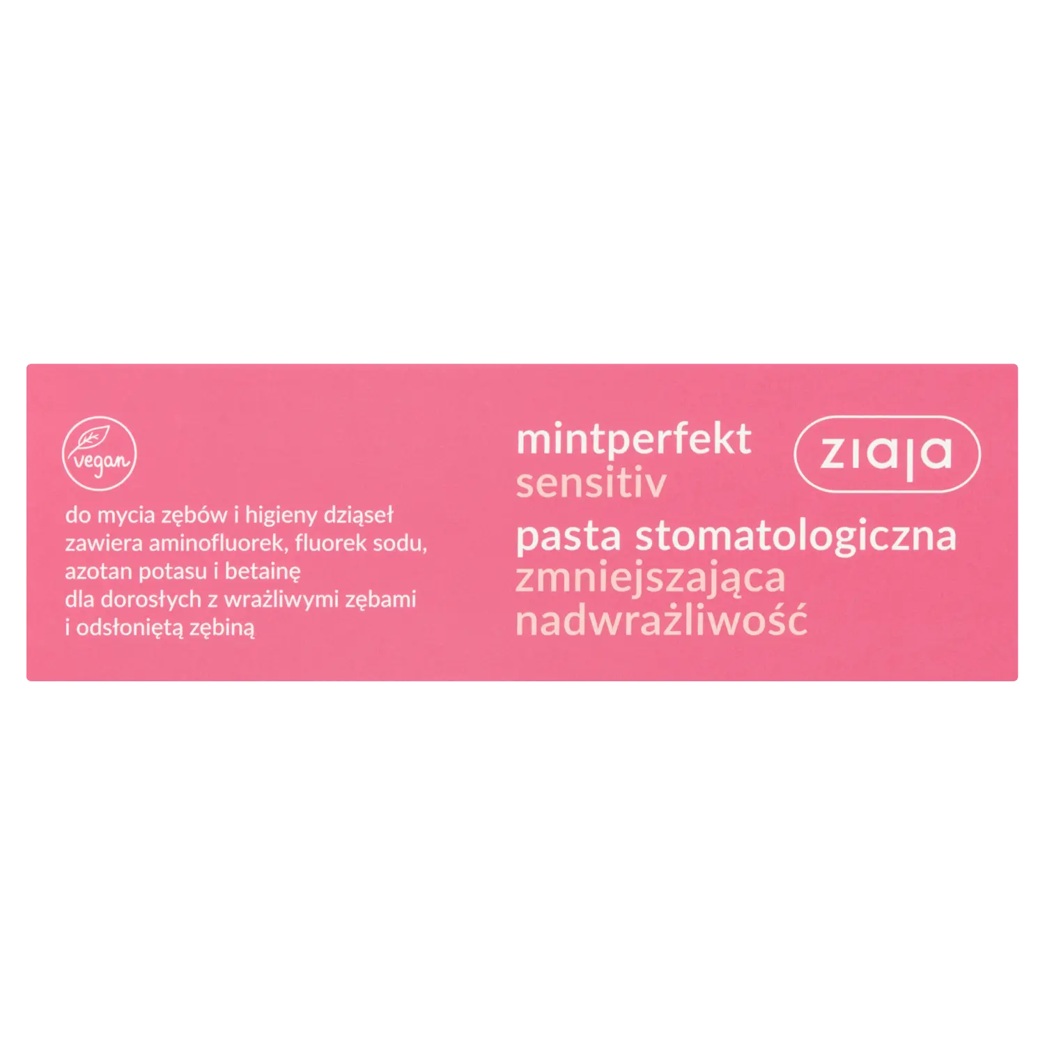 Ziaja Mintperfekt Sensitiv зубная паста снижающая гиперчувствительность, 75 мл — фото 2