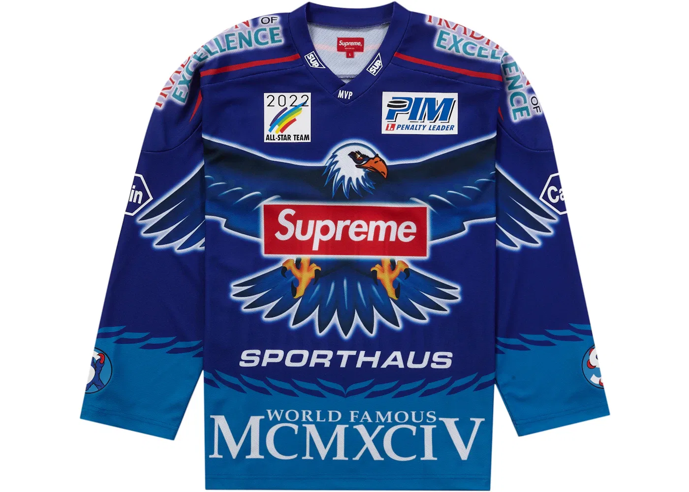 Мужская джерси Supreme Eagle Moto Jersey, Royal