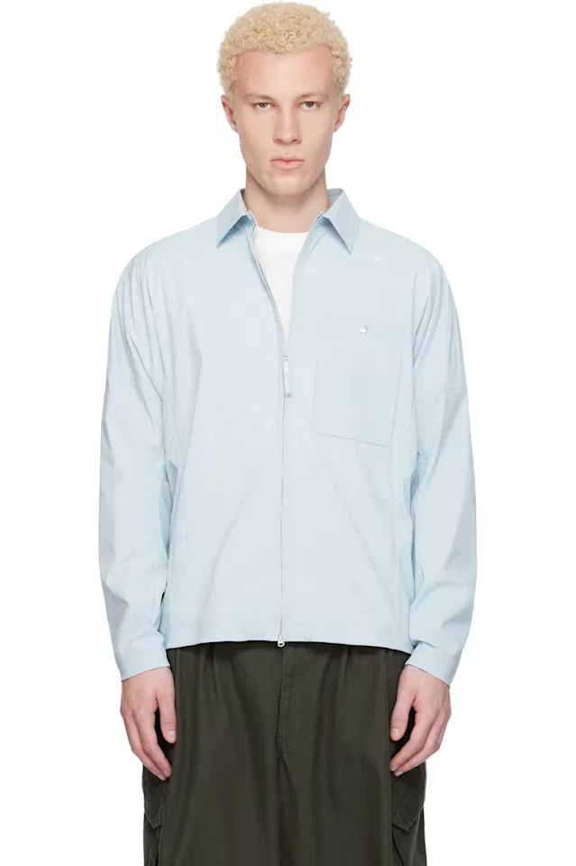 Синяя куртка Stellina из перерабанного эластичного нейлона Stone Island