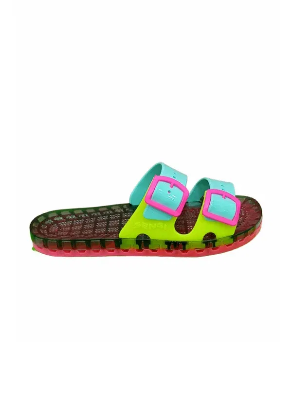 Сланцы с пряжкой La jolla color kids unisex - pool slides Sensi, Celeste, светло-голубой