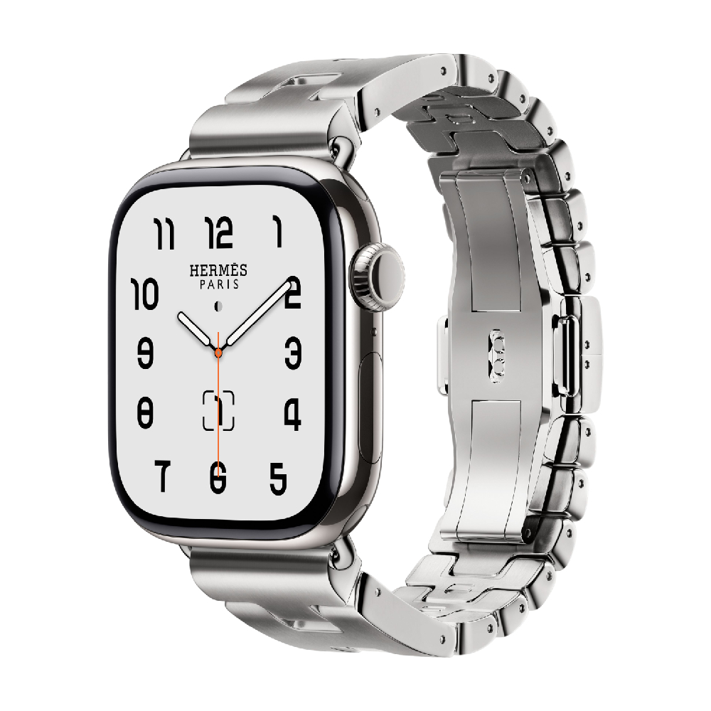 

Умные часы Apple Watch Hermès Series 11 (GPS+Cellular), 42 мм, Silver Titanium Case/Satiné Grand H Band - Medium, Серебристый, Умные часы Apple Watch Hermès Series 11 (GPS+Cellular), 42 мм, Silver Titanium Case/Satiné Grand H Band - Medium