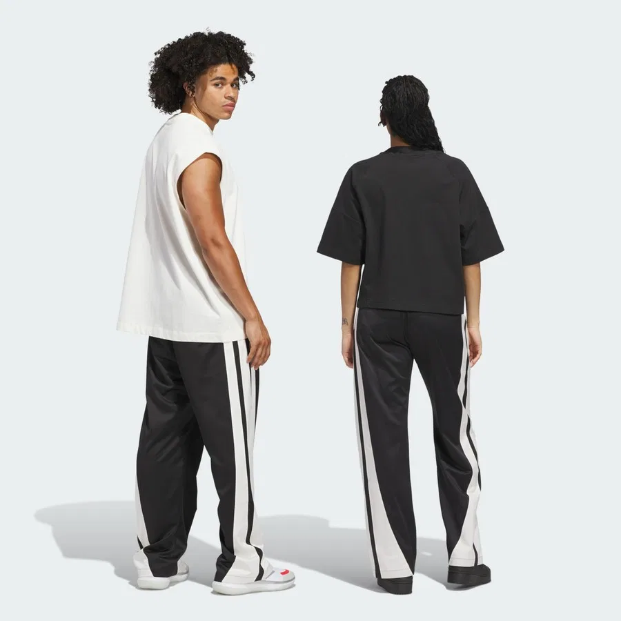 Спортивные штаны свободного кроя с моделью Performance Luxe, adidas, Черный — фото 3