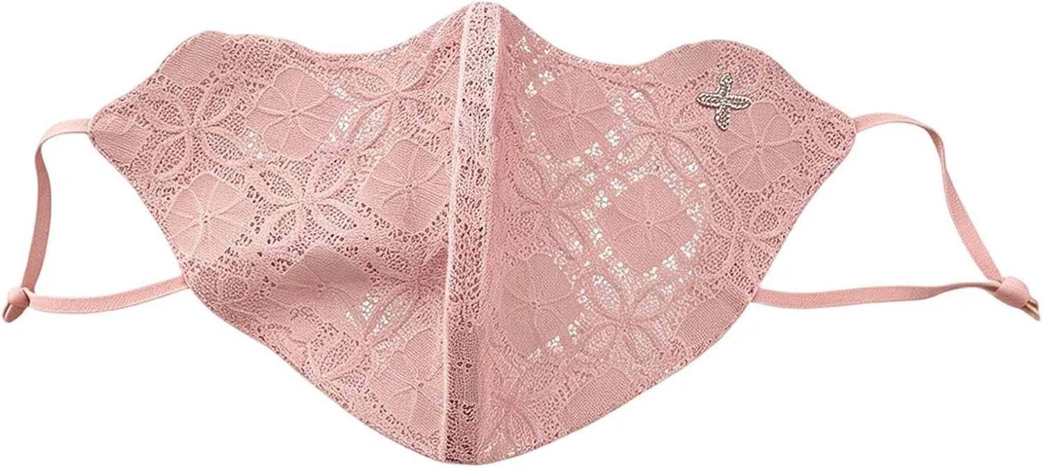 УФ-защитная маска для лица UPF50+, кружевная, 22 г, 20x14 см Generisch
