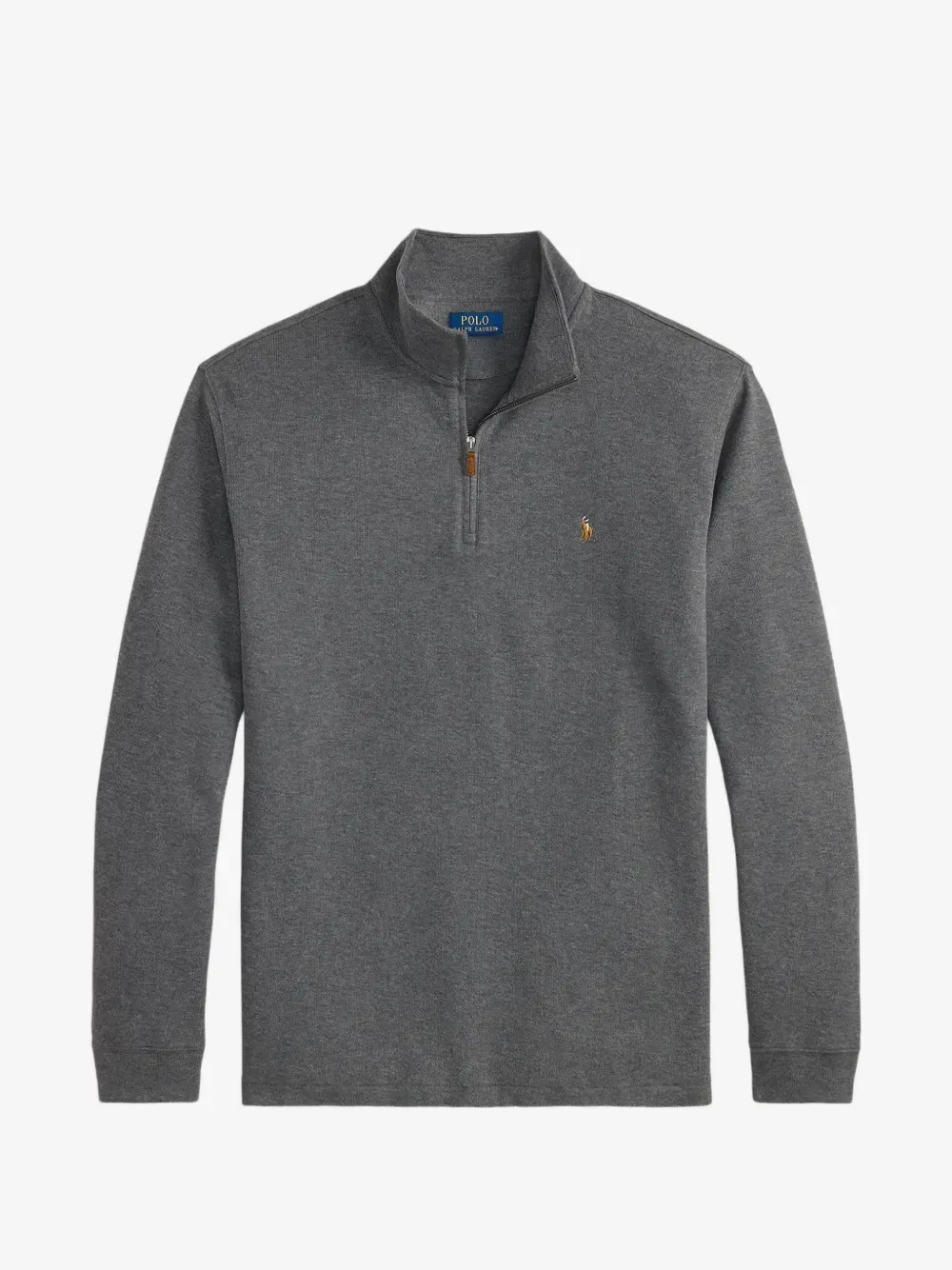 Свитер Estate-Rib на молнии POLO RALPH LAUREN, серый