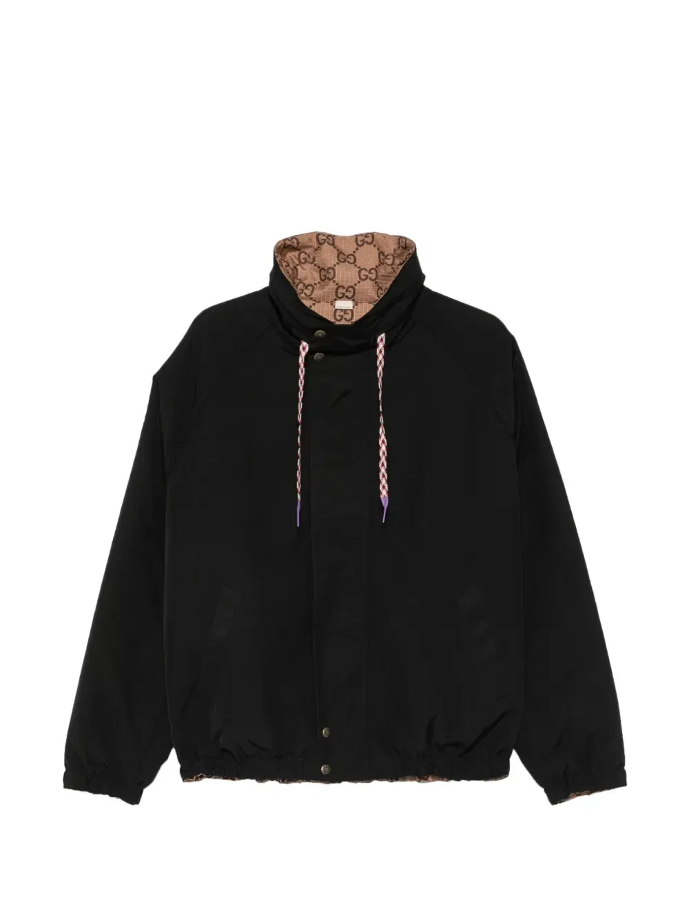 Двусторонняя куртка из канвы GG GUCCI, черный