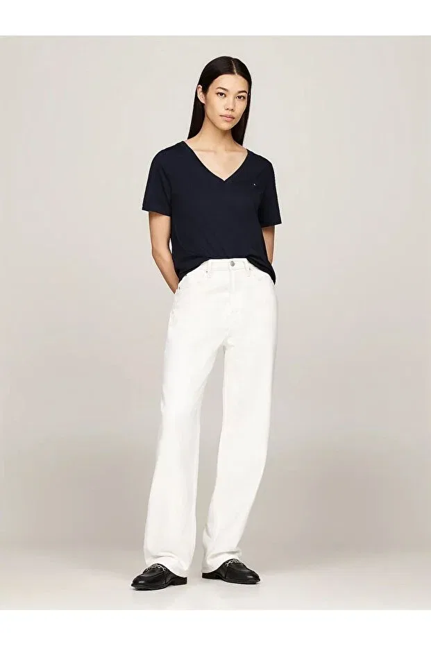 Женская футболка с длинным рукавом Tommy Hilfiger, Navy Blue — фото 3