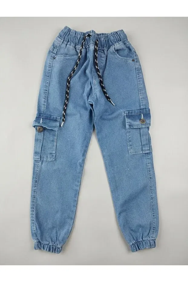 Детские брюки для мальчиков с эластичным манжетом Commando Jeans Nawi, Blue — фото 2