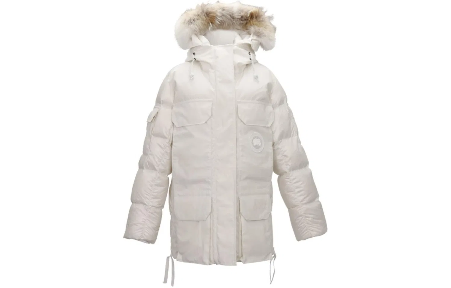 Женский пуховик парка с длинным рукавом Canada Goose Expedition Collection SS22, Beige Gray
