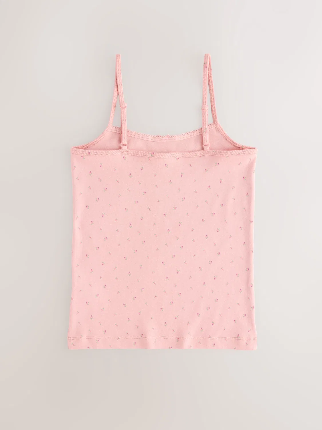 Комплект маек-топов, 3 шт., Pink Strappy Printed Next, розовый — фото 3