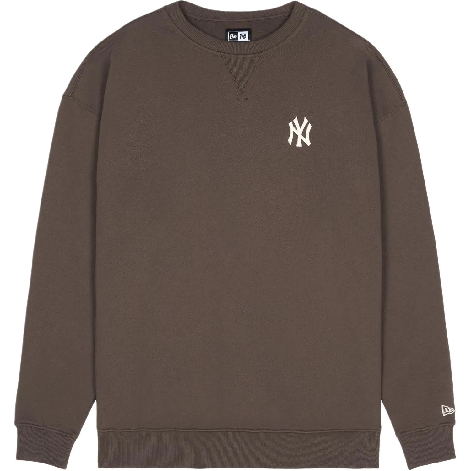 Детский свитшот унисекс с круглым вырезом, прямой крой, Brown, New Era