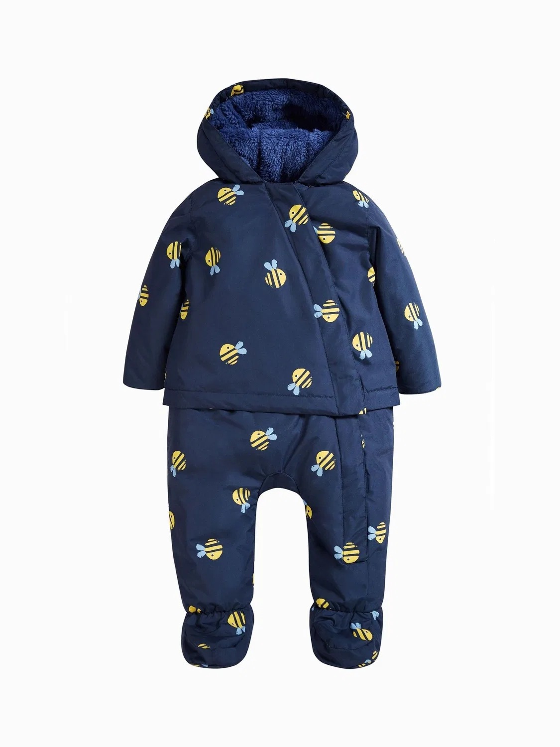 Комбинезон-куртка 2-в-1 Frugi Blue Bumble Bee, синий