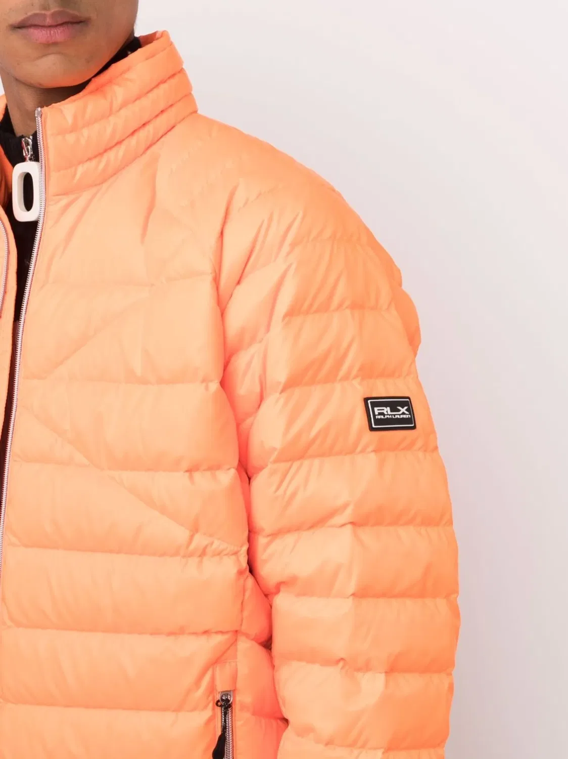 Polo Ralph Lauren Утепленная Куртка с Молнией Оранжевого Цвета — фото 4