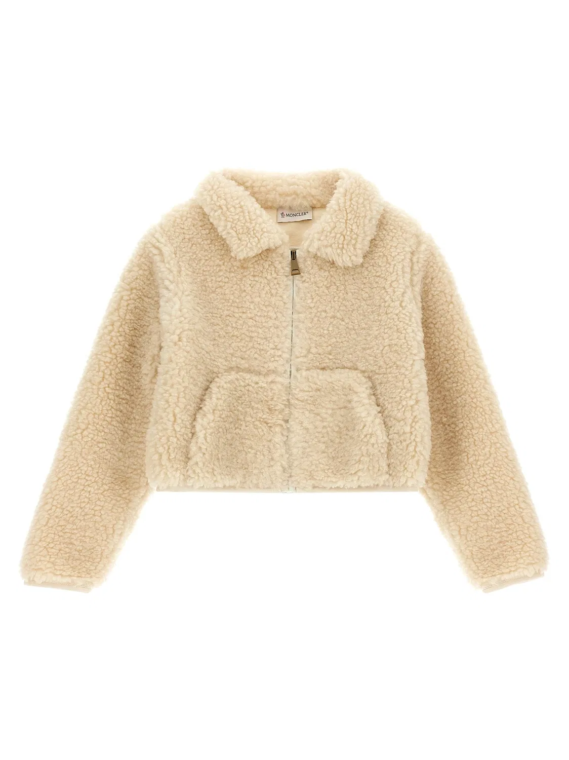 Толстовка с эффектом Тедди Moncler Enfant, белый
