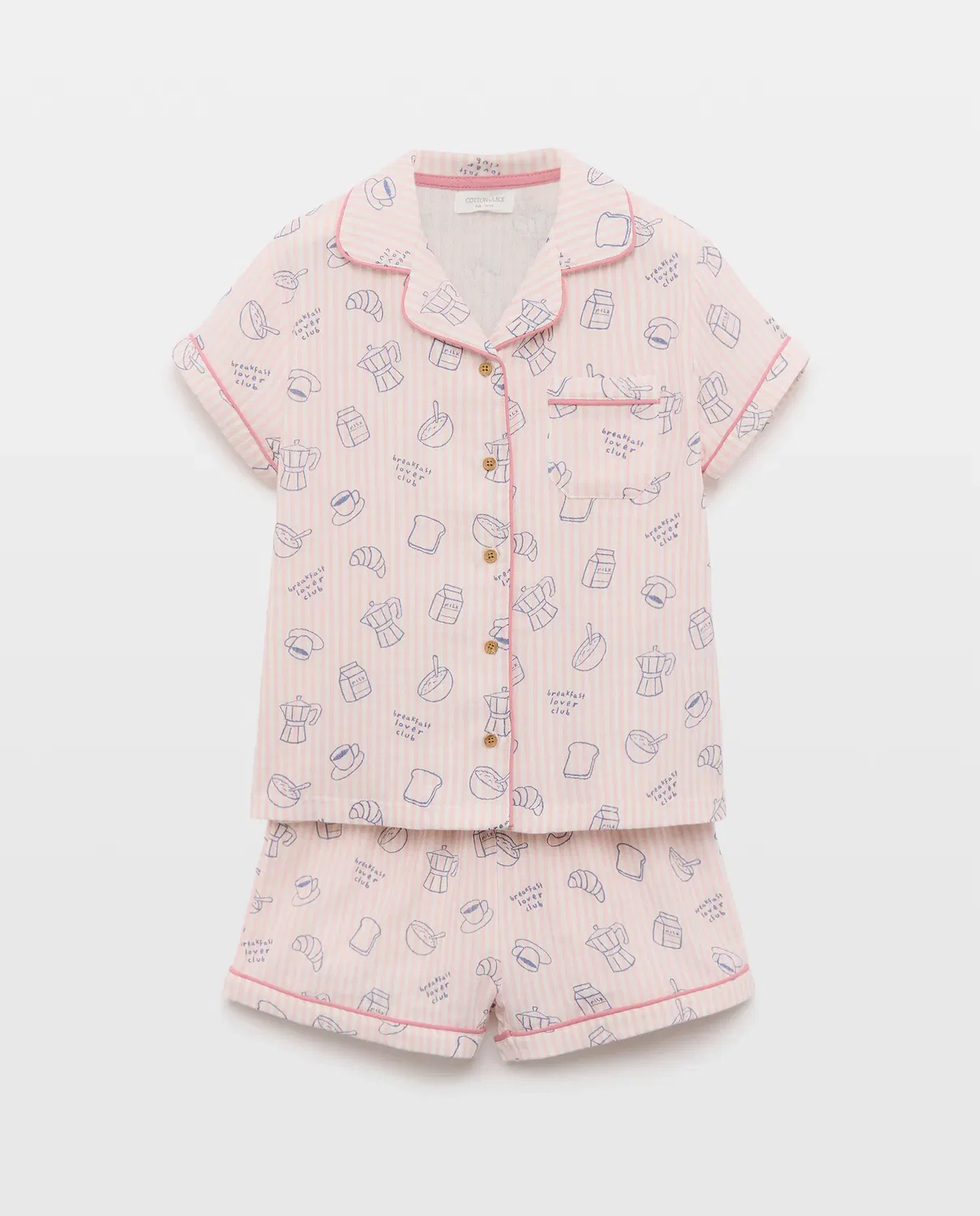 Детский комбинезон для девочек хлопковый Cotton Juice, Rosa — фото 4