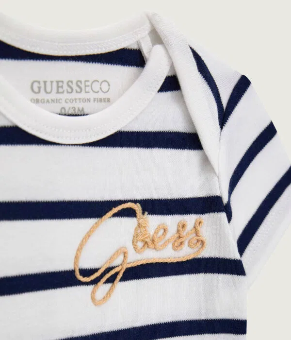Детский комплект боди для мальчиков 3 шт Regular Fit Guess, мультиколор — фото 3