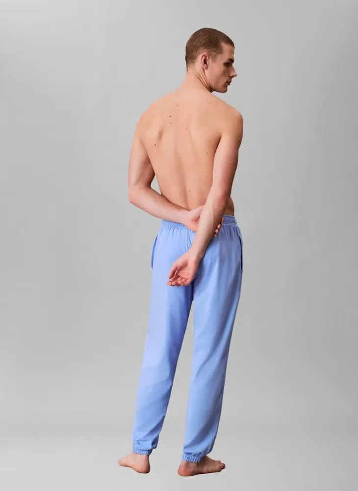 Джоггеры для отдыха с логотипом Icon Cotton Stretch Calvin Klein, синий — фото 2