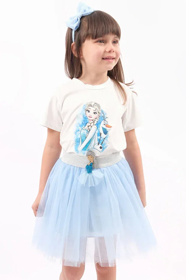 Детский комплект платьев с принтом Soar Kids Aksesuar, Blue — фото 4