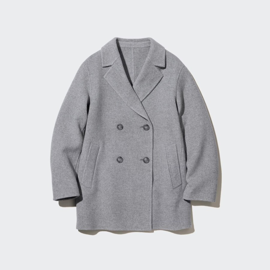 

Пальто Uniqlo Wool Blend, 03 серый