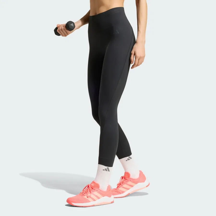 Узкие спортивные брюки ADIDAS PERFORMANCE черного цвета — фото 2