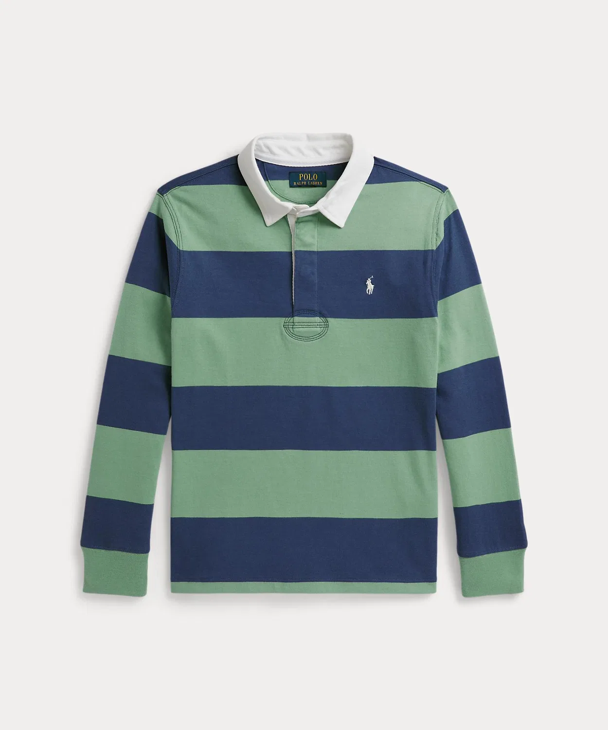 Детская рубашка-поло с длинным рукавом модели Iconic Rugby Shirt POLO RALPH LAUREN CHILDRENSWEAR, Multi