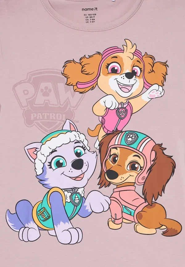 Пижамный комплект с принтом Paw Patrol Name It, burnished lilac, сиреневый — фото 4