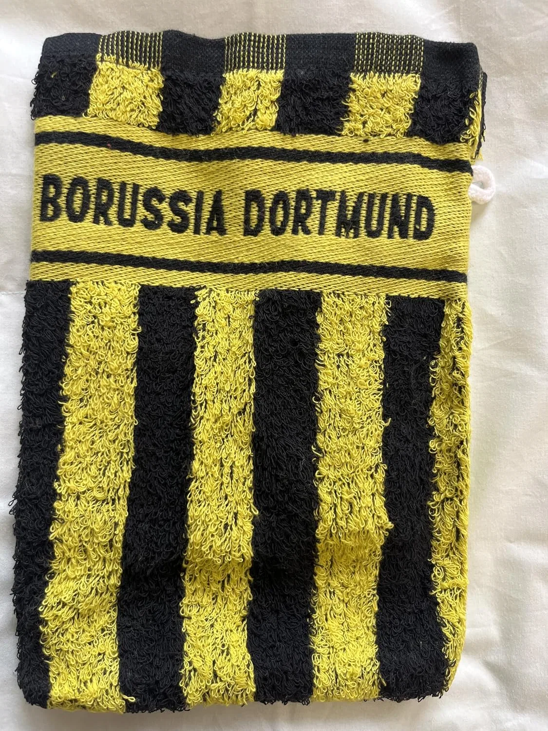 Мочалка для душа Borussia Dortmund, 15x21 см, Черный/Желтый — фото 2