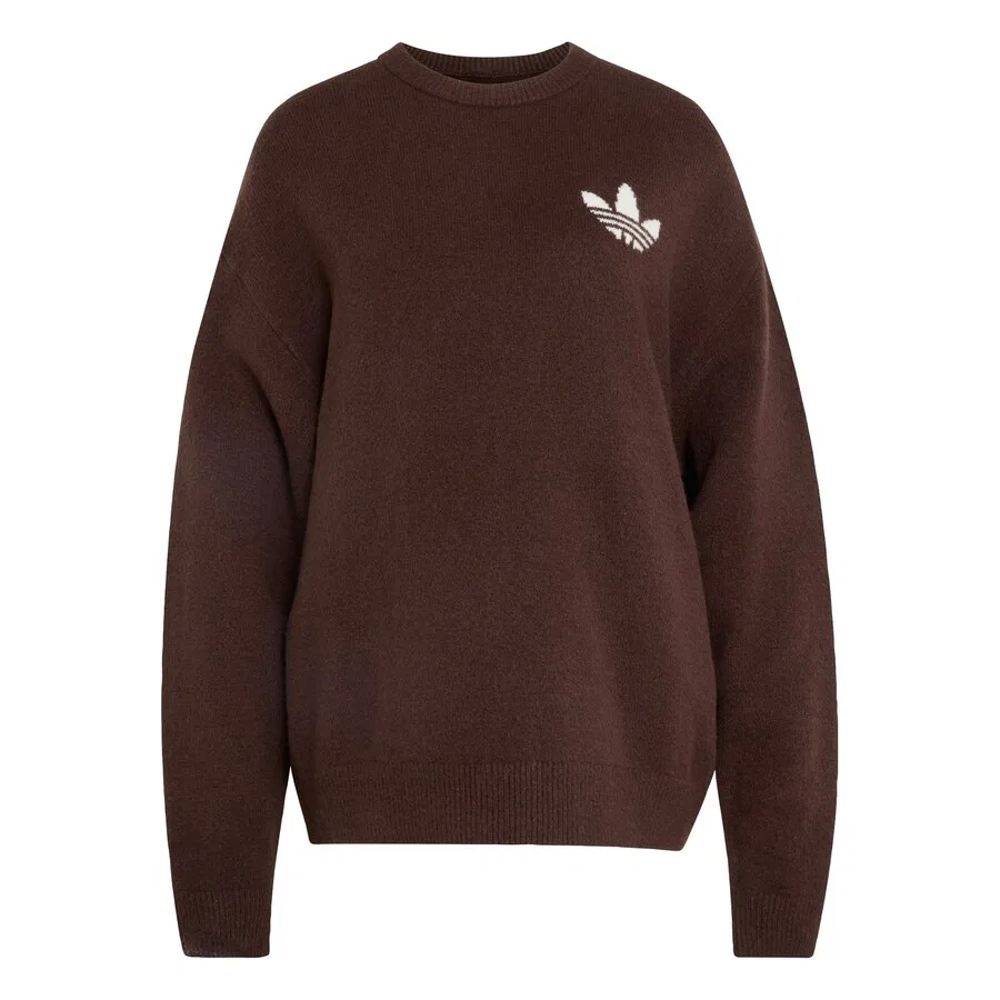 Свитер ADIDAS ORIGINALS коричневого цвета