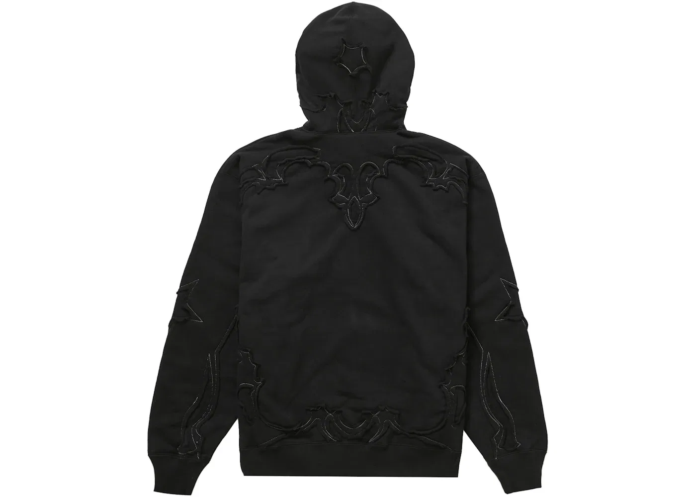 Мужской худи с вырезом Supreme Sweatshirt, Black — фото 2