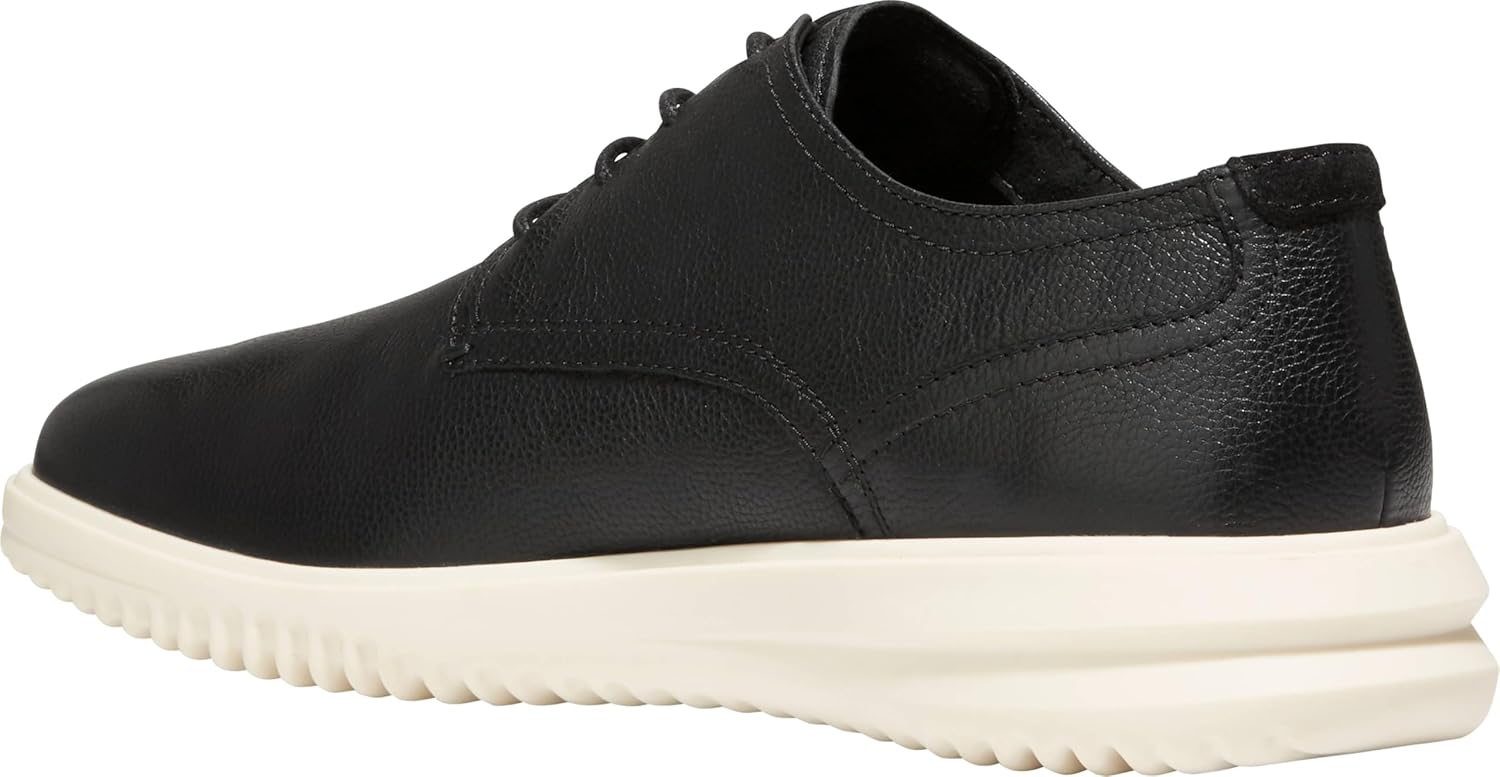 Мужские оксфорды Cole Haan Grand с простым носком, слоновая кость/черный — фото 3