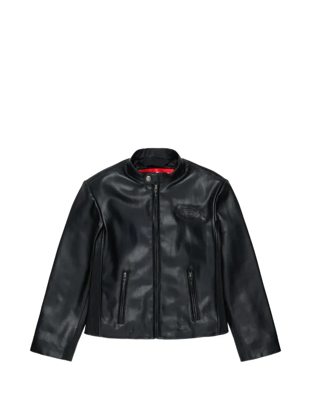 Бомбер Oval с тисненым логотипом Diesel Kids, черный