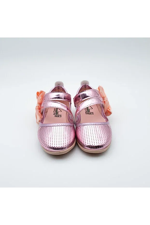 Детские балетки для девочек с бантом Arçın Shoes, Pink — фото 3