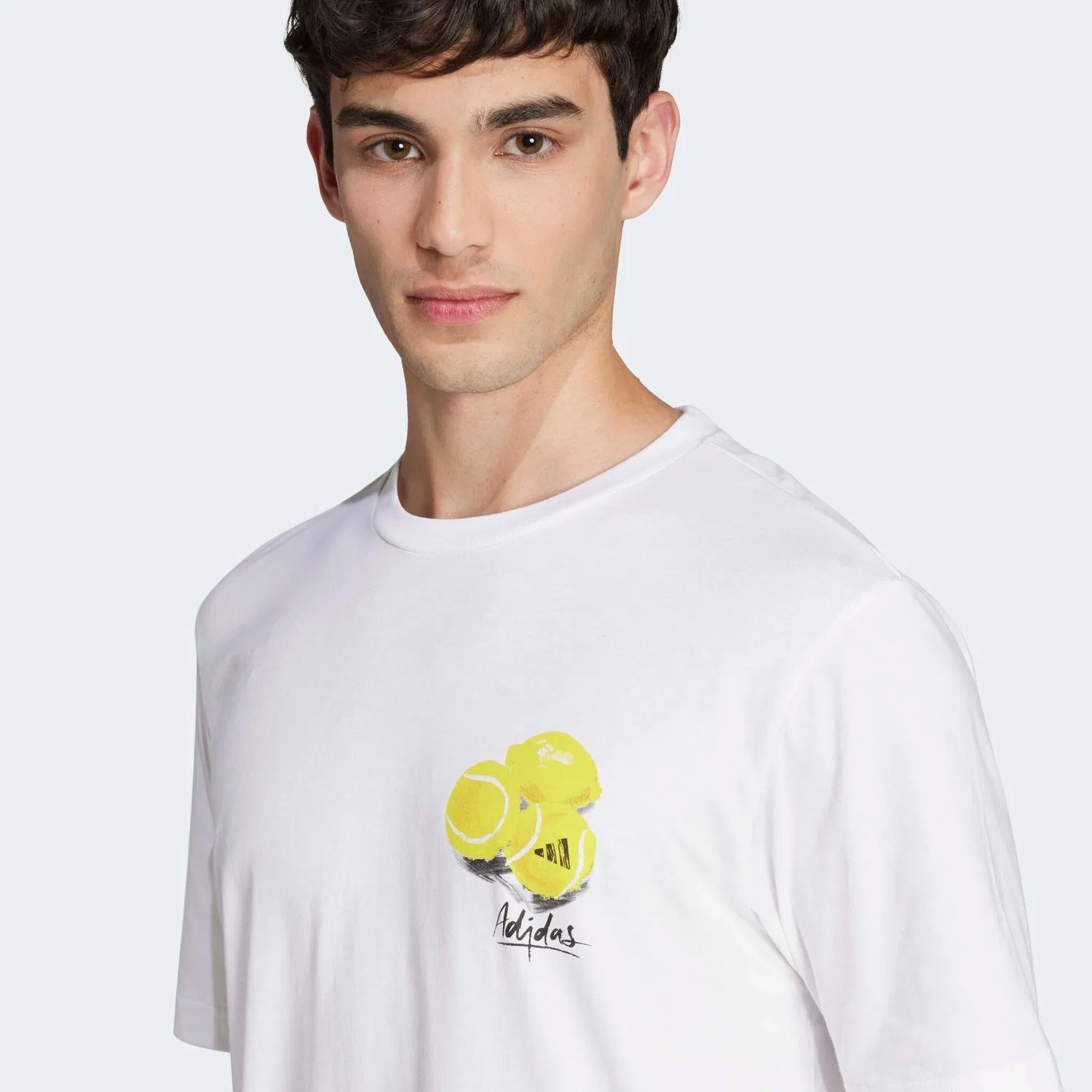 Детская футболка с графическим принтом Adidas Sportswear, White — фото 4