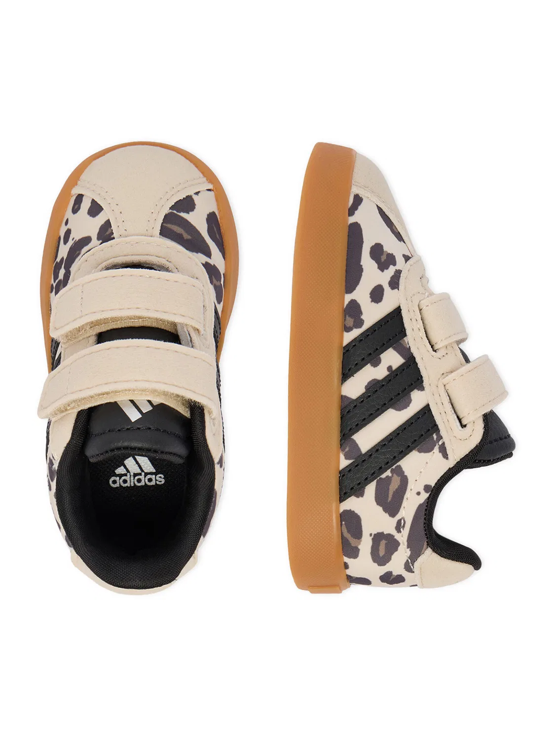 Кроссовки для девочки COURT Adidas, бежевый — фото 4