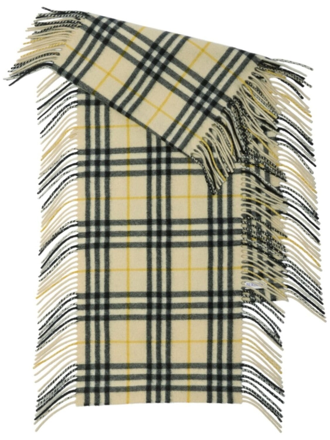 

Burberry шарф Happy в клетку, нейтральный цвет
