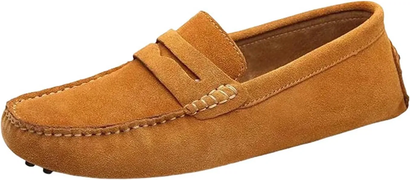Мокасины мужские на мягкой подошве, дышащие, Loafers, светло-коричневый