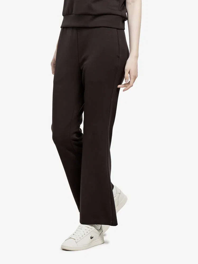 Брюки широкие LACOSTE Light Jersey Set Up, коричневые — фото 2