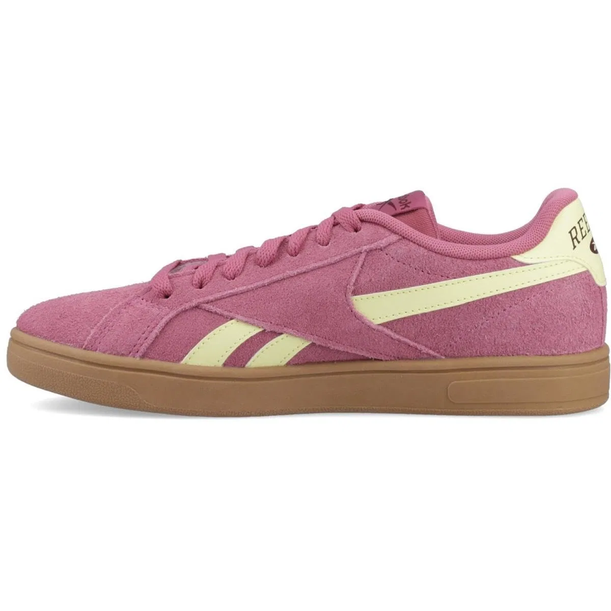 Детские кроссовки для девочек Reebok Court Retro, Studiopink Yellowhaze Blackcherry — фото 4
