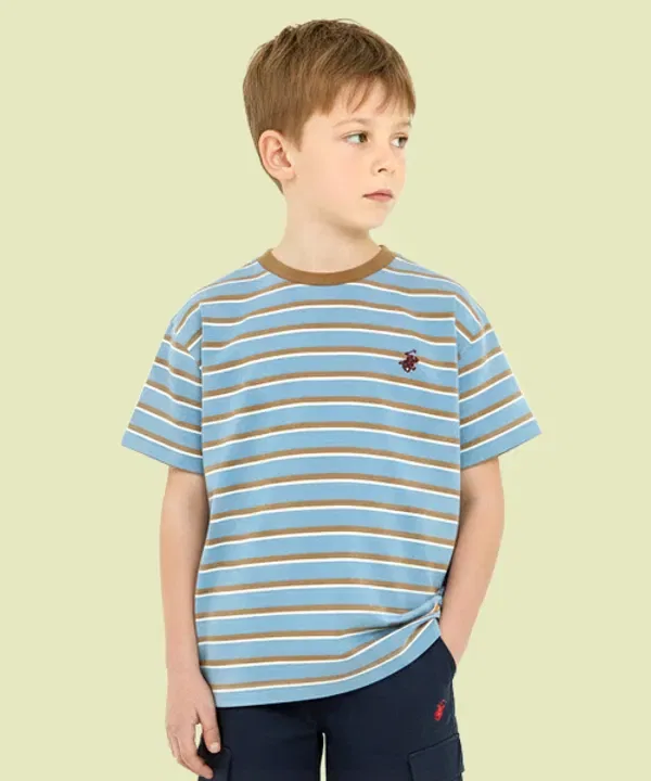 Футболка с коротким рукавом, марафон, Beverly Hills Polo Club Kids, синий