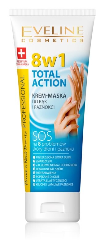 

8 в 1 крем для рук и ногтей Eveline Cosmetics Total Action