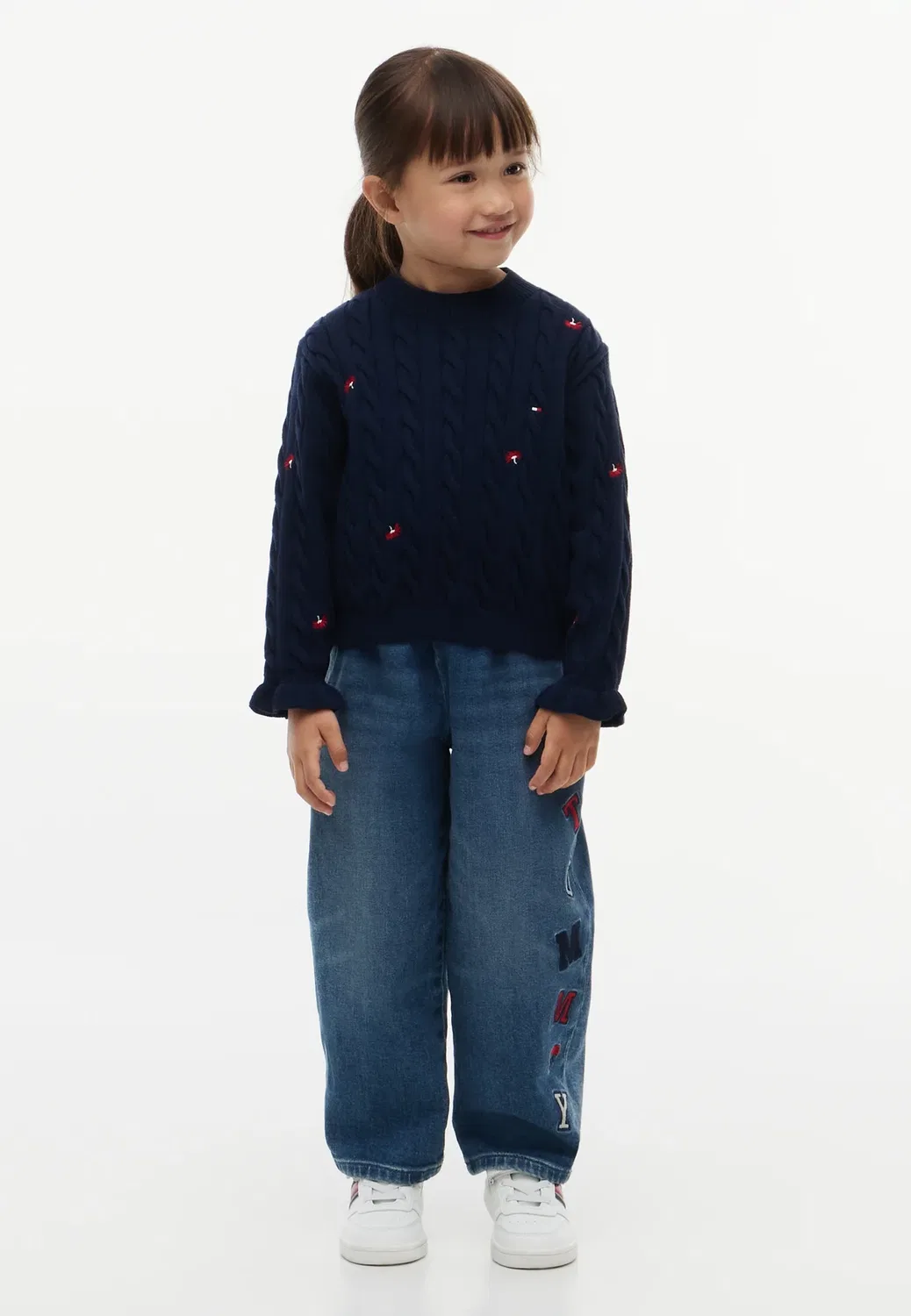 Цветок - джемпер Tommy Hilfiger, Dark Blue — фото 2