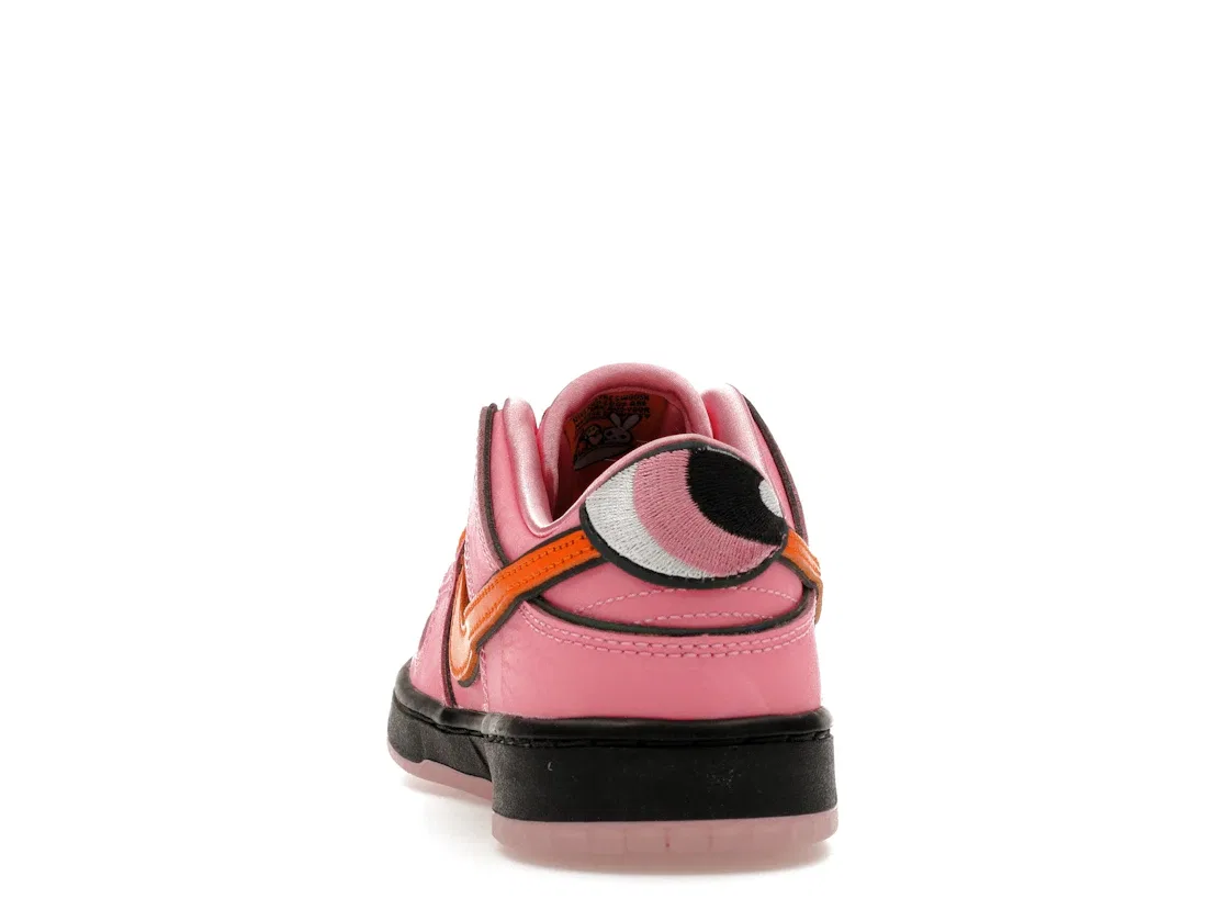 Детские кроссовки для девочек с принтом Nike SB Dunk Low The Powerpuff Girls Blossom (PS) Nike, Lotus Pink Digital Pink Medium Soft Pink — фото 4