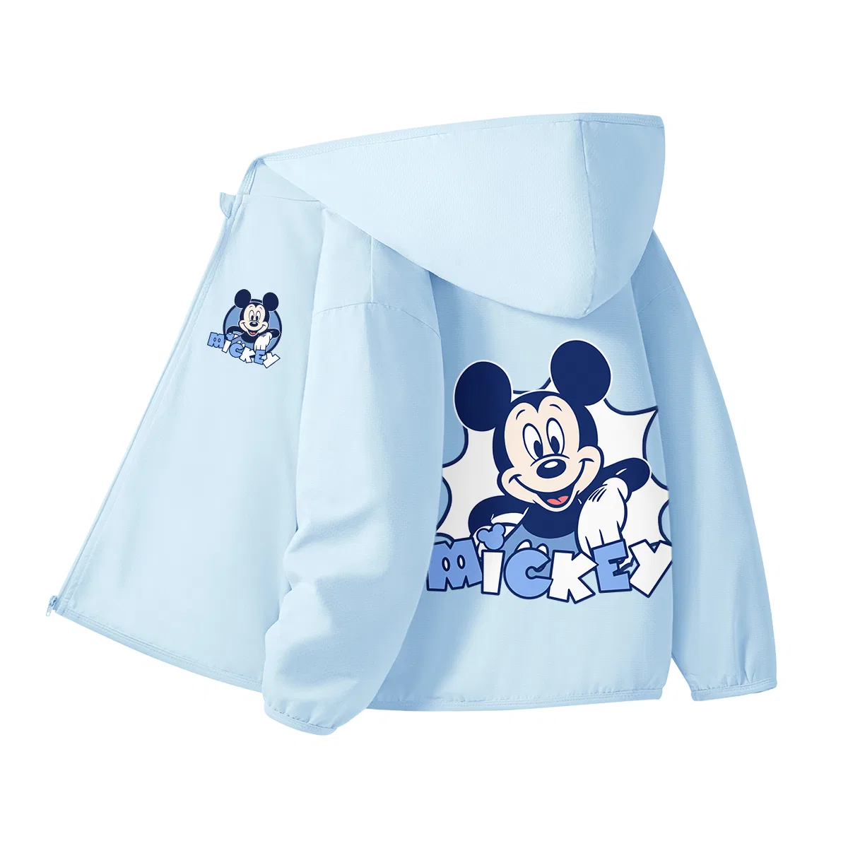 Детская ветровка с защитой от солнца, Crew Neck, Disney, Light Blue
