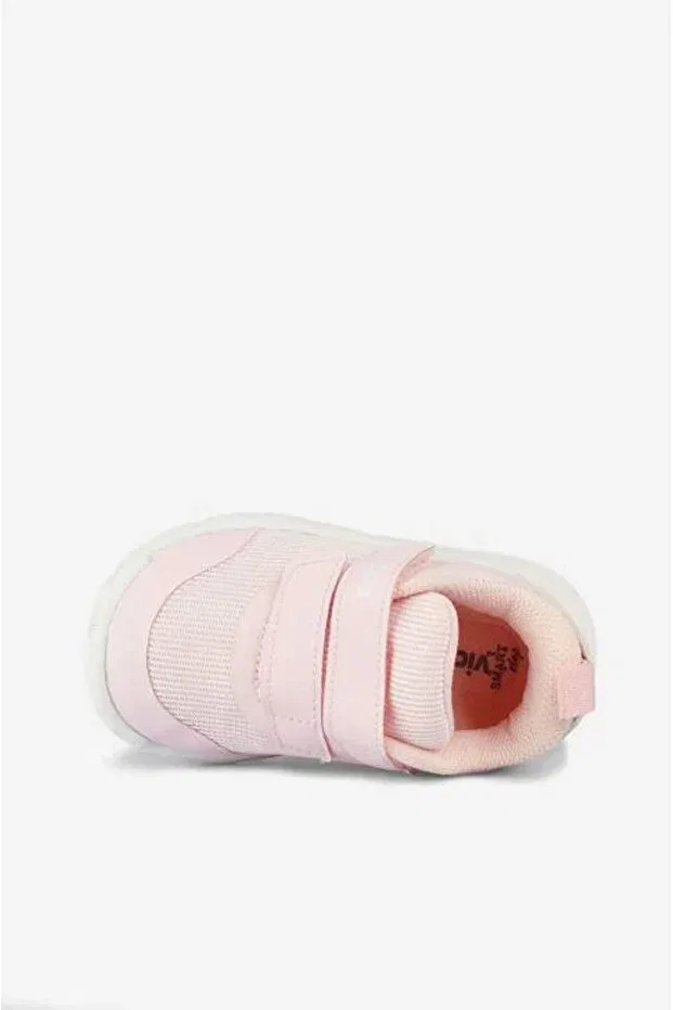 Детские спортивные кроссовки для девочек с липучками Vicco, Pink — фото 3