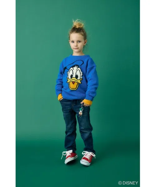 Детский свитер с принтом MD Face Knit Disney SERIES CREATED by MUS, Blue
