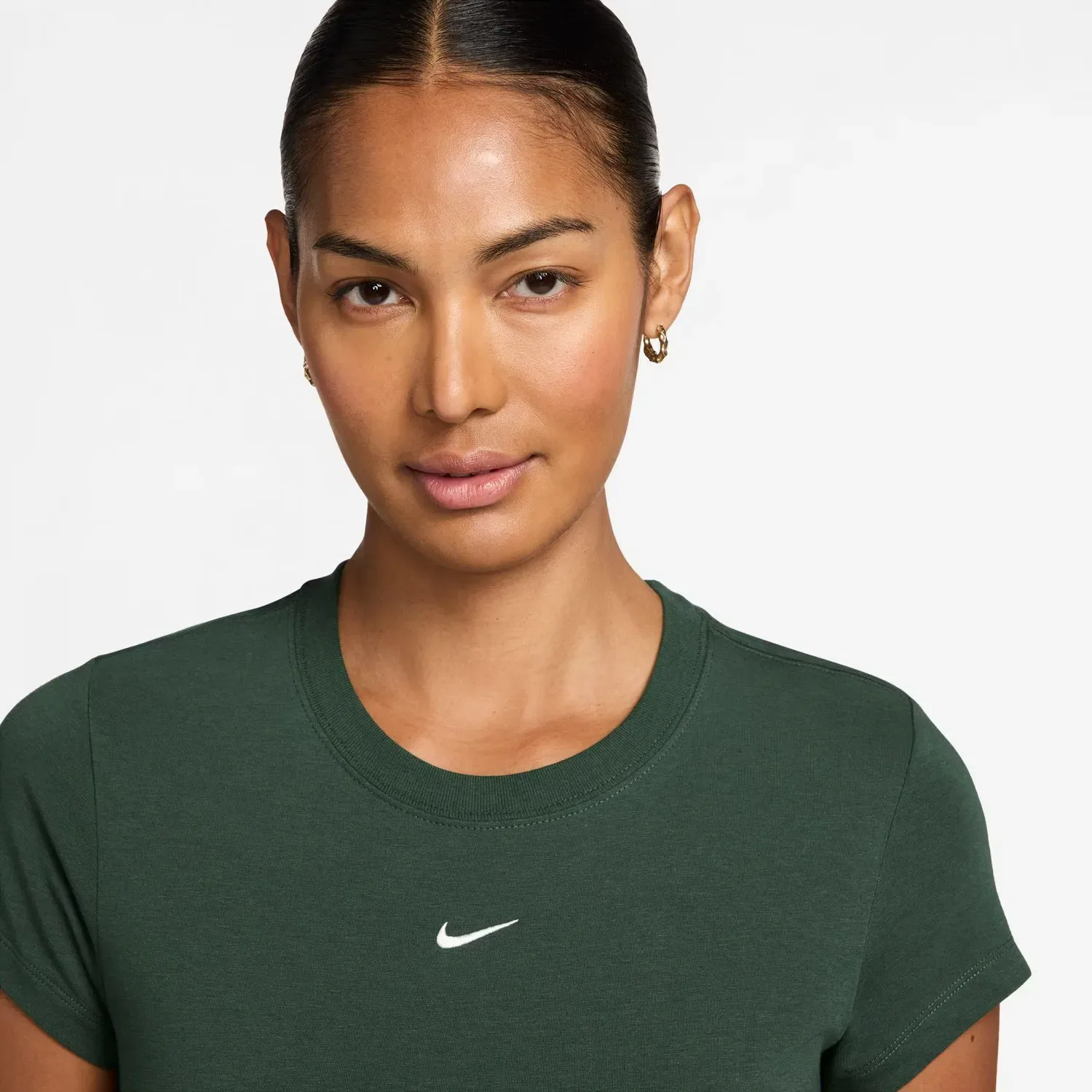 Женская футболка с длинным рукавом Nike, Verde — фото 3