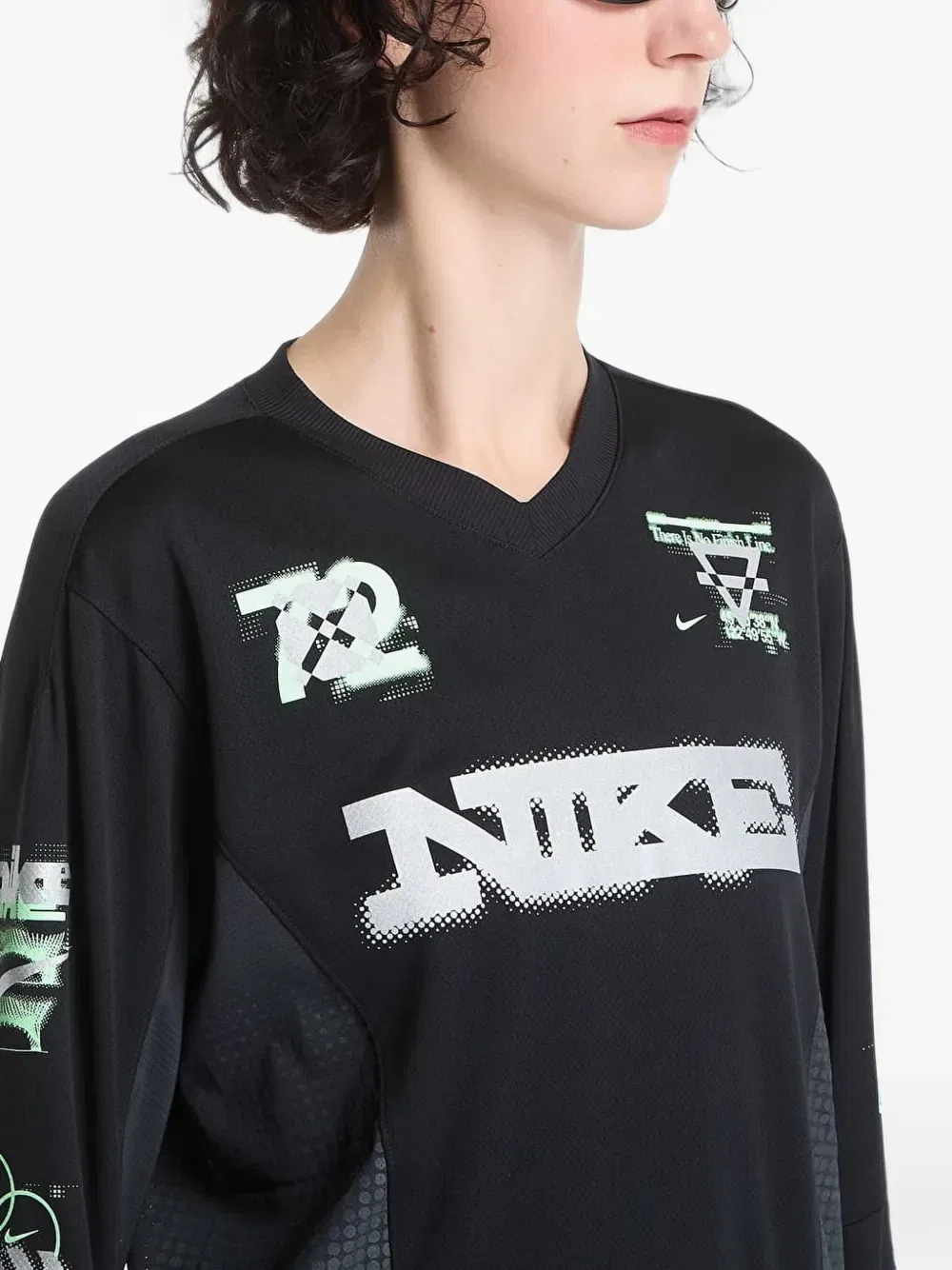 Футболка с длинным рукавом Swift Dri-FIT Nike, черный — фото 4