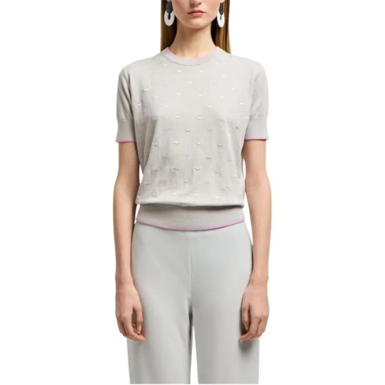 Вязаный топ SS25, Emporio Armani, Gray — фото 3