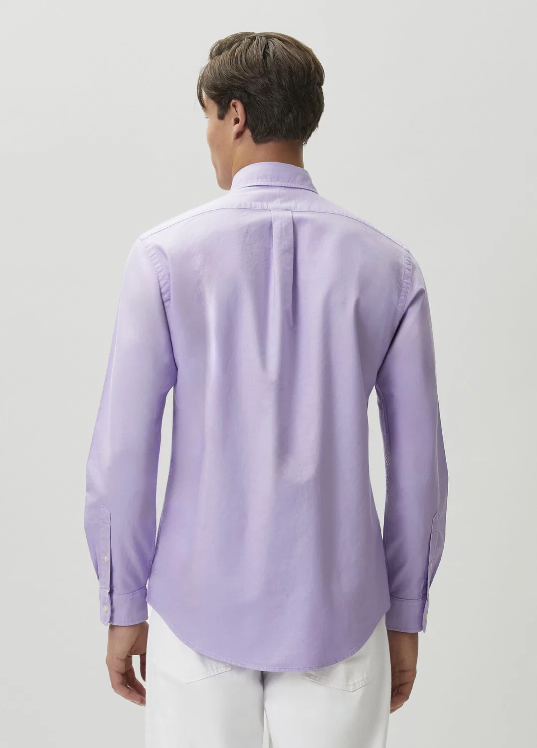 Рубашка Oxford Custom Fit Polo Ralph Lauren, mor — фото 4