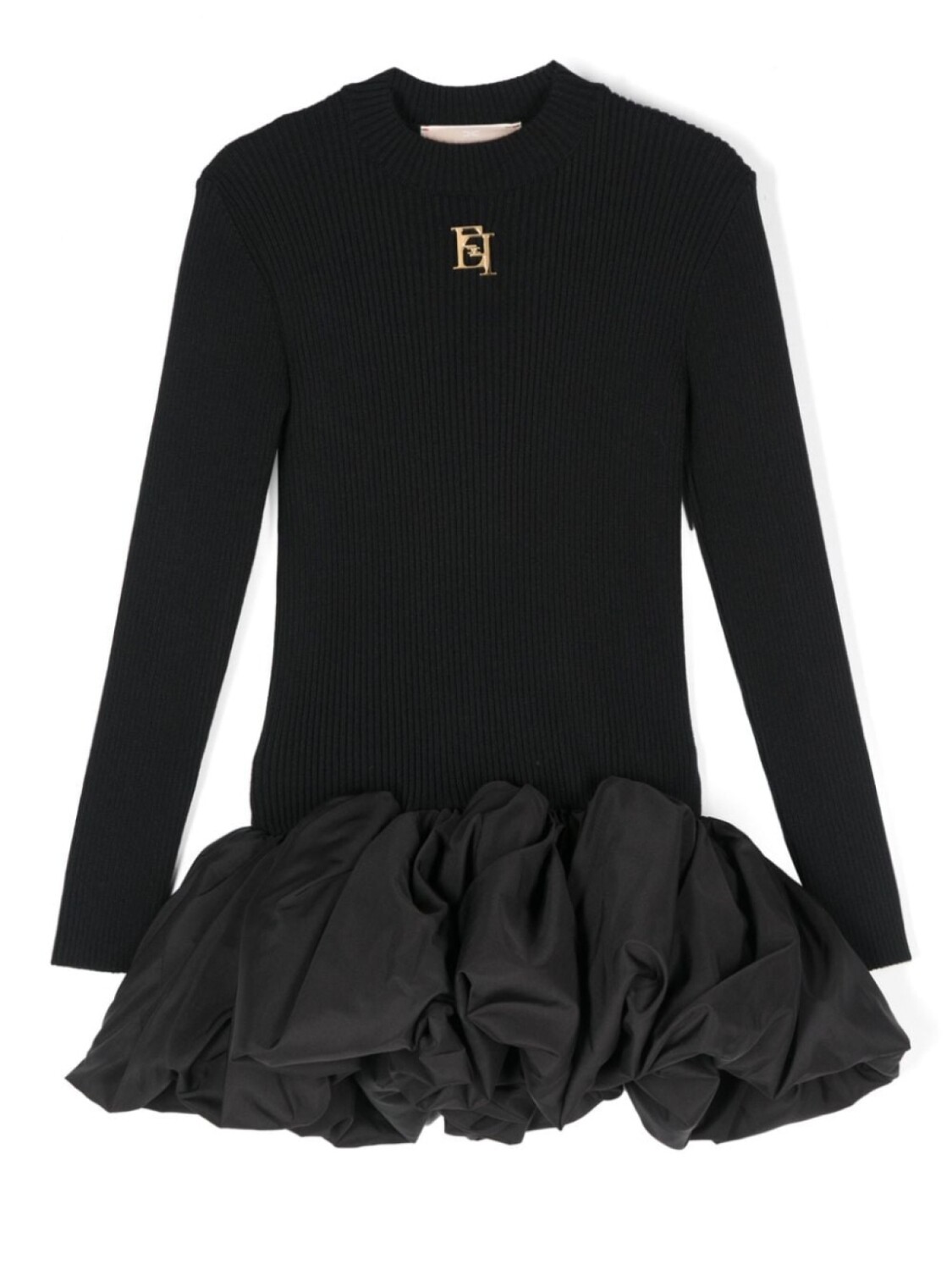 

Elisabetta Franchi La Mia Bambina платье с логотипом, черный