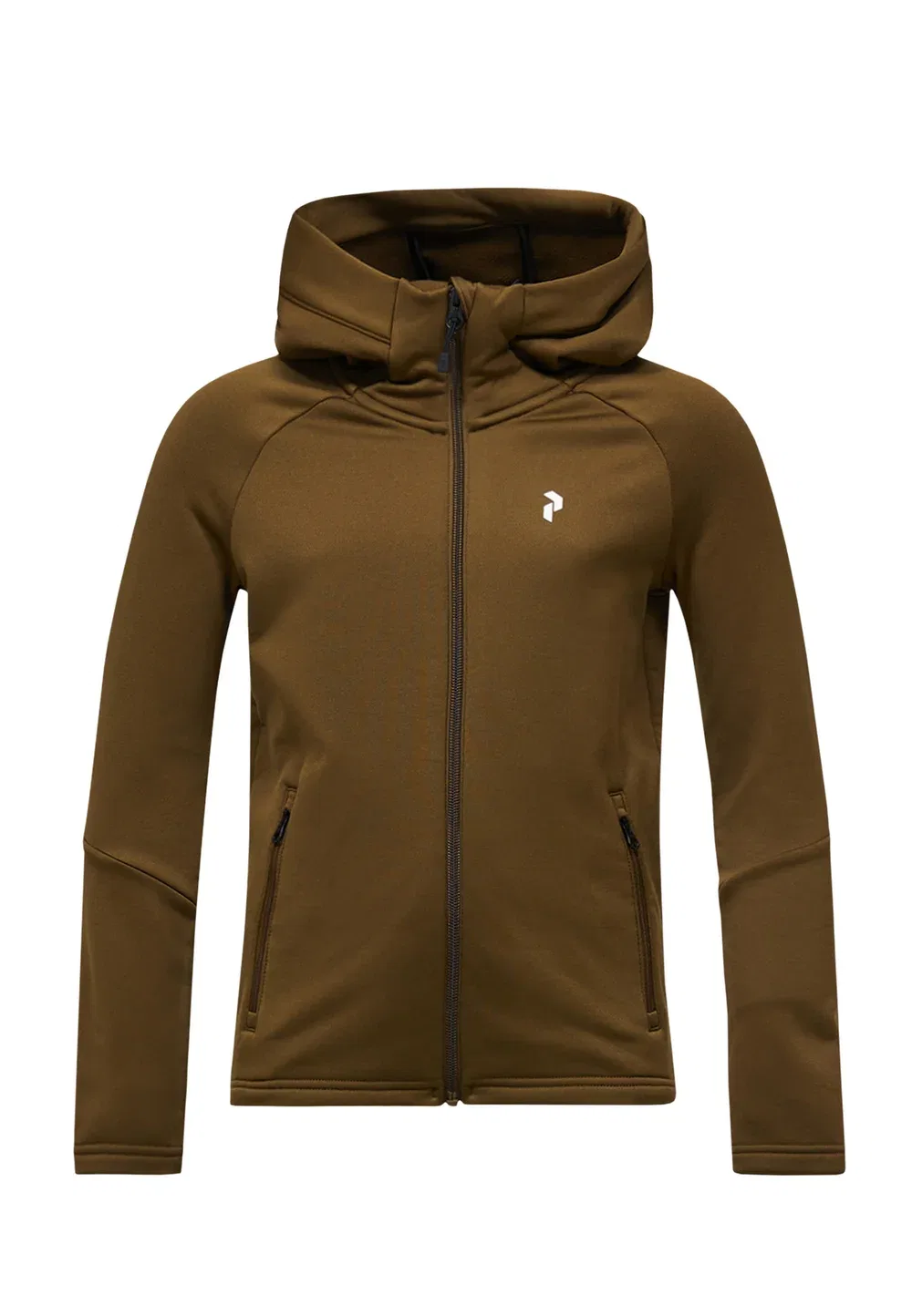 Куртка-Бомбер на молнии с капюшоном, унисекс, для юных райдеров Peak Performance, Khaki